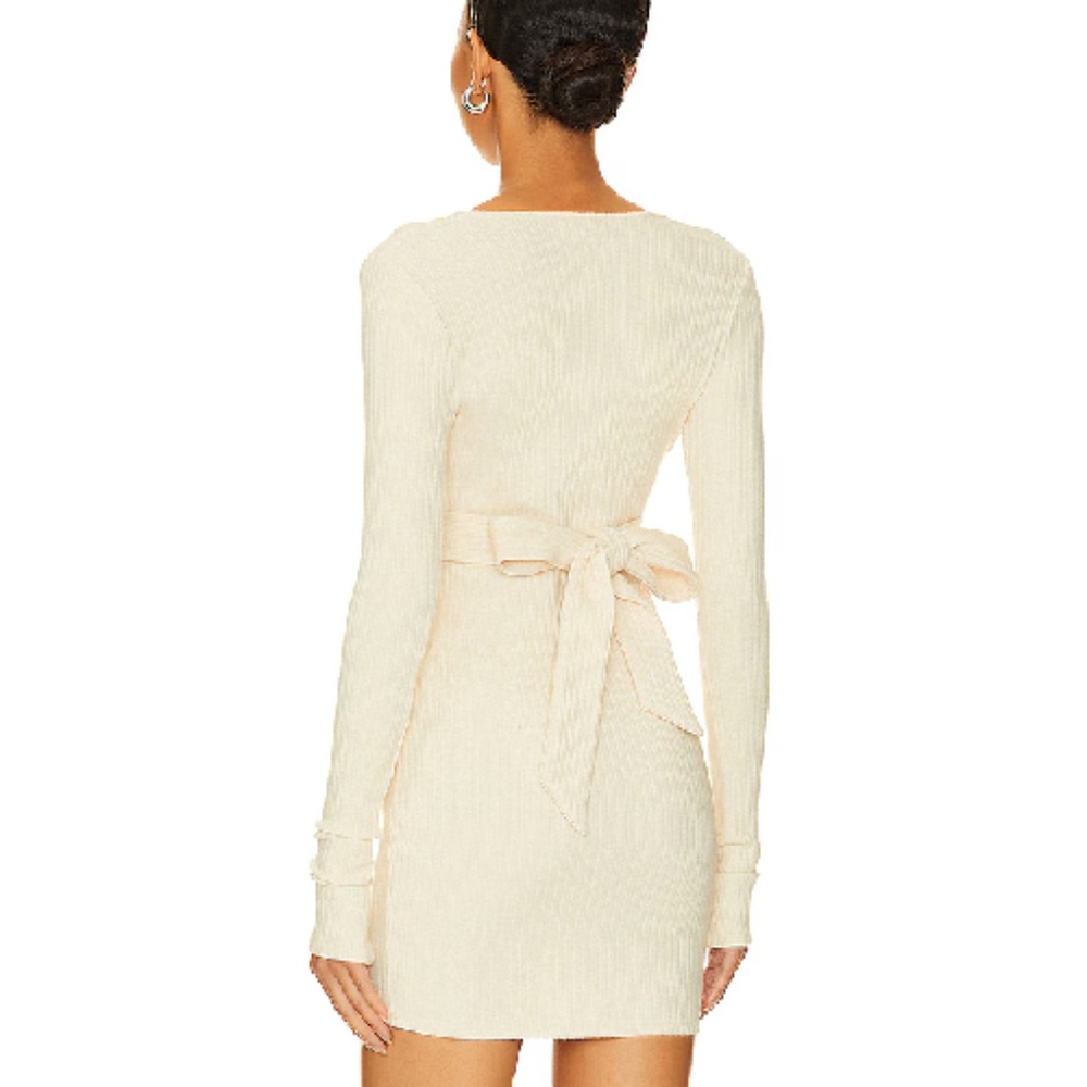 Revolve Lovers and Friends Calliope Mini Dress in Cream White